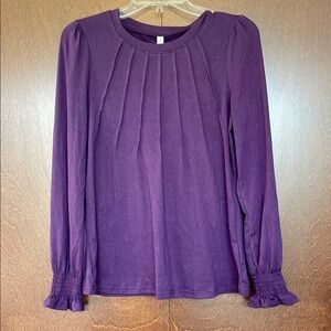Purple Long Sleeve Women's Top